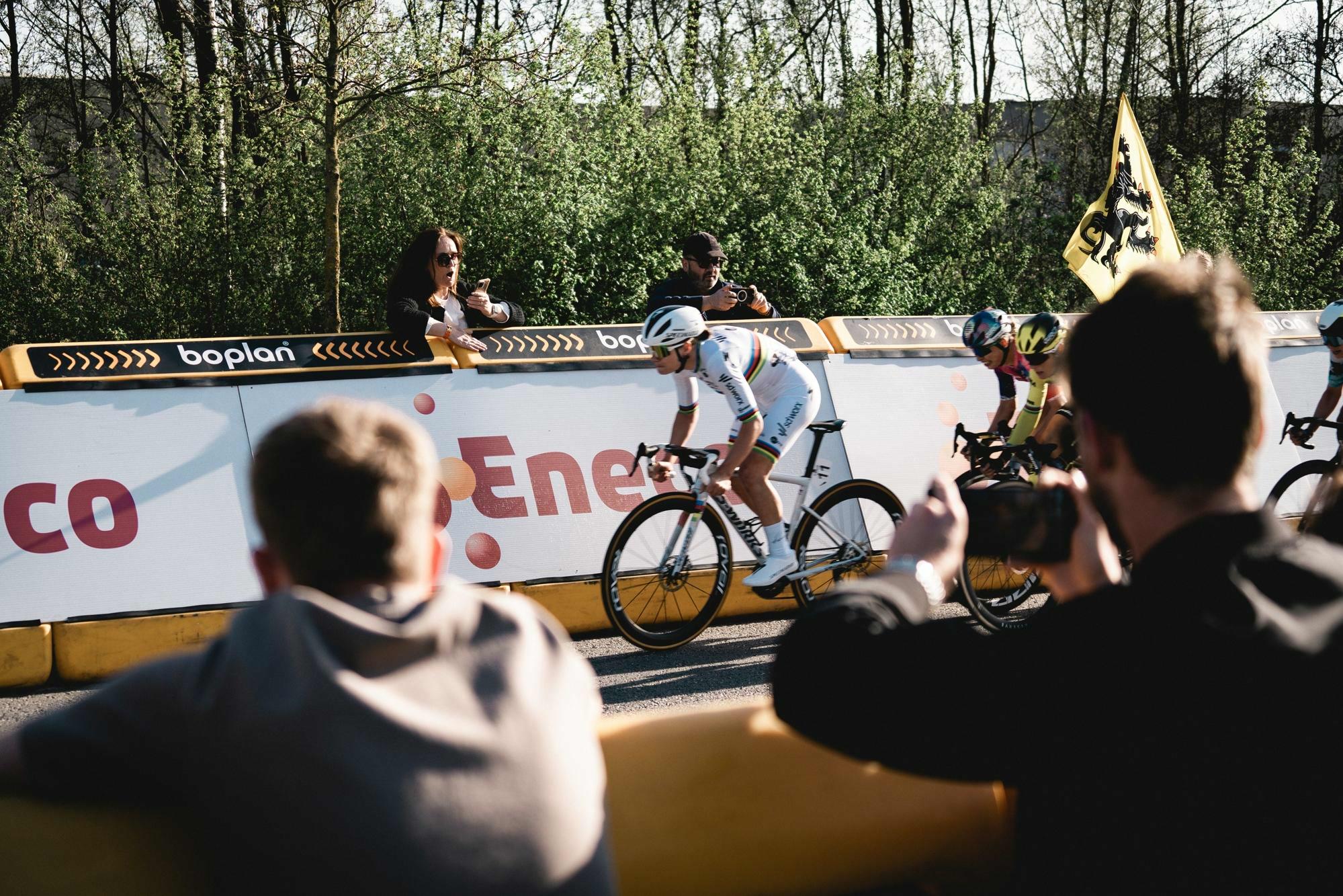 Verduurzaming energie aankomstsite Ronde van Vlaanderen in Oudenaarde